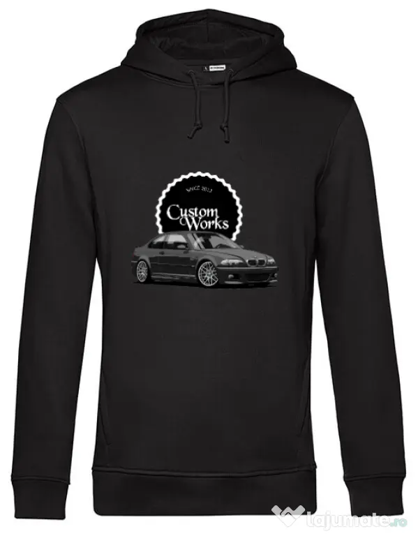 Hoodie barbat cu gluga E46 M3 Negru