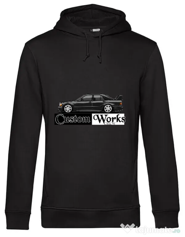 Hoodie barbat cu gluga !90E EVO Negru
