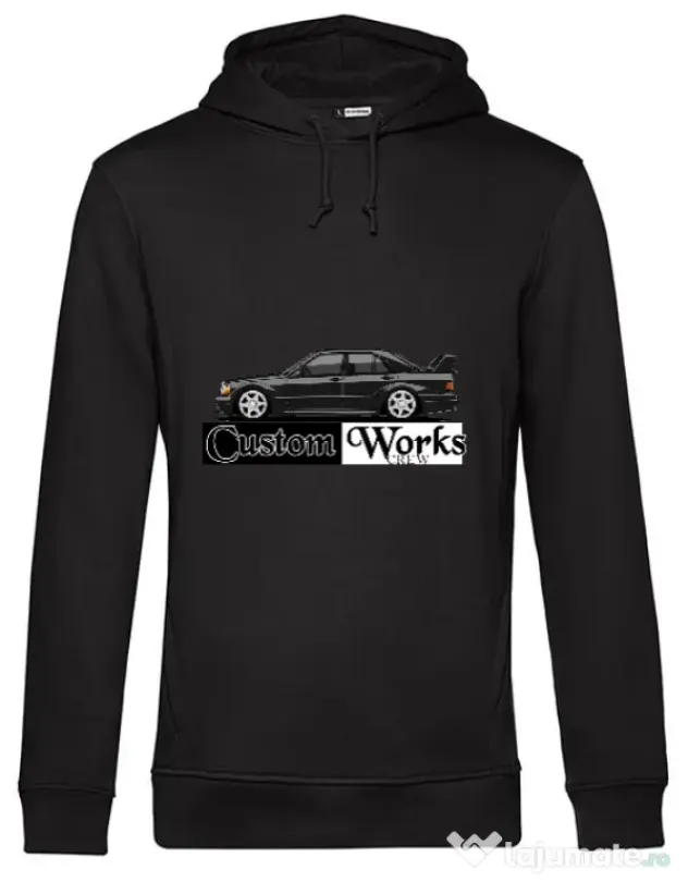 Hoodie barbat cu gluga !90E EVO Negru