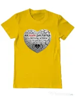 Tricou ADLER barbat INIMA DIN PIATRA Galben