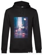Hoodie barbat cu gluga Rainy Screen Negru