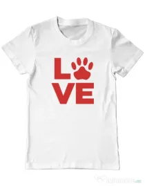 Tricou personalizat barbat Love Kola Kariola Rosu Alb