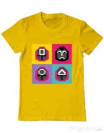 Tricou personalizat barbat Four guard Galben