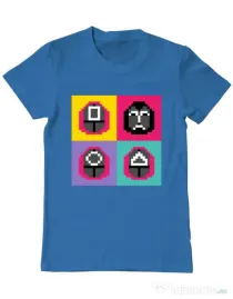 Tricou personalizat barbat Four Guard Albastru azuriu