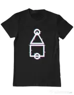 Tricou personalizat barbat Glitch Squid Game Negru