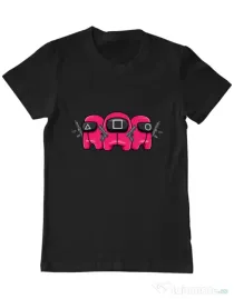 Tricou personalizat barbat Squid Squad Negru