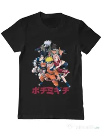 Tricou personalizat barbat Naruto Ninja Team Negru