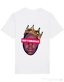 Tricou STANLEY STELLA barbat Notorius King Alb