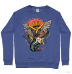 Bluza personalizata barbat Tattoo Fighting Albastru melanj