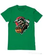 Tricou personalizat barbat It's Halloween Time Verde mediu