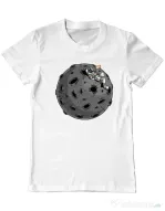 Tricou personalizat barbat Chill Astronaut Alb