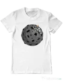 Tricou personalizat barbat Chill Astronaut Alb