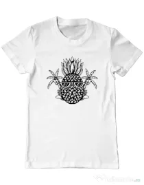 Tricou personalizat barbat Pineapple Summer Alb