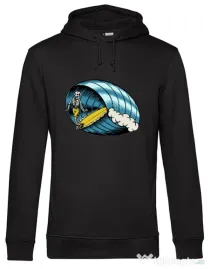 Hanorac barbat cu gluga Surf Nose Negru