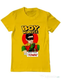 Tricou personalizat barbat Boy Wonder Galben
