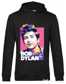 Hanorac barbat cu gluga Bob Dylan Negru
