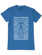 Tricou personalizat barbat vecna's mindscape Albastru azuriu
