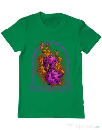 Tricou personalizat barbat WISH ME LUCK Verde mediu