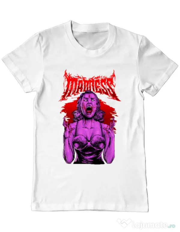 Tricou personalizat barbat MADNESS Alb