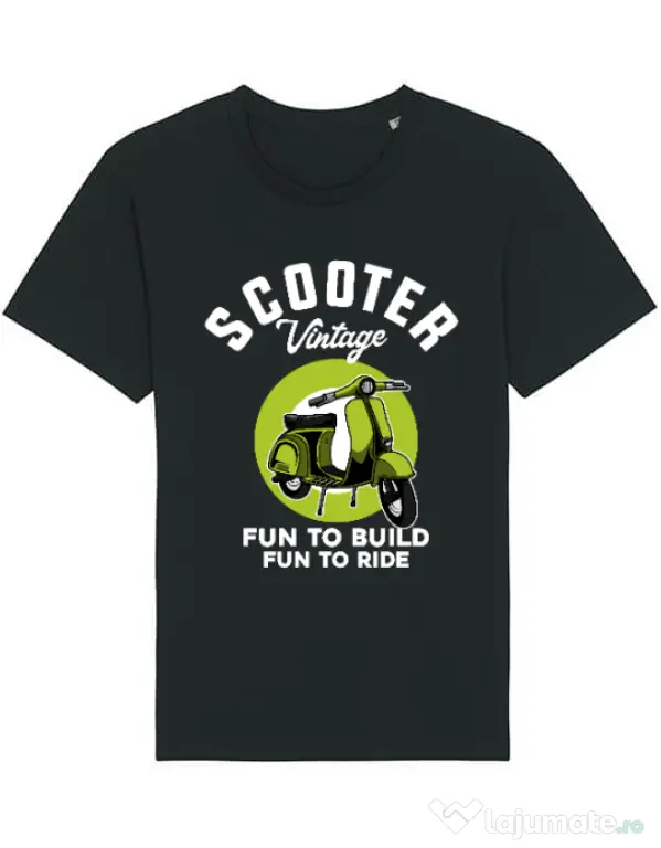 Tricou STANLEY STELLA barbat SCOOTER VINTAGE Negru