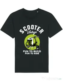 Tricou STANLEY STELLA barbat SCOOTER VINTAGE Negru