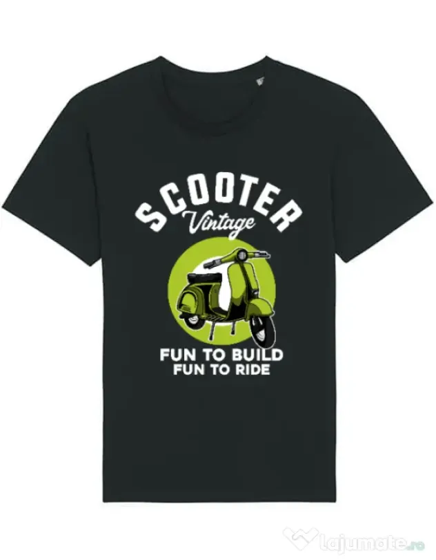 Tricou STANLEY STELLA barbat SCOOTER VINTAGE Negru