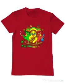 Tricou personalizat barbat Three Little Birds Rosu