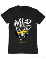 Tricou personalizat barbat Wild Fierce Soul Negru