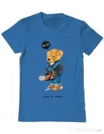 Tricou personalizat barbat Now or never Albastru azuriu
