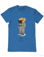 Tricou personalizat barbat New normal style Albastru azuriu