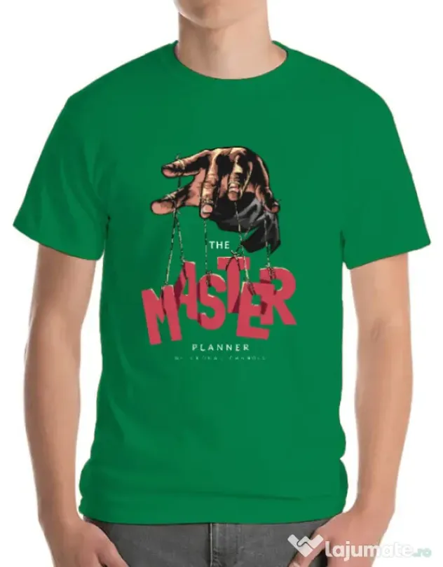 Tricou personalizat barbat Master planner Verde mediu