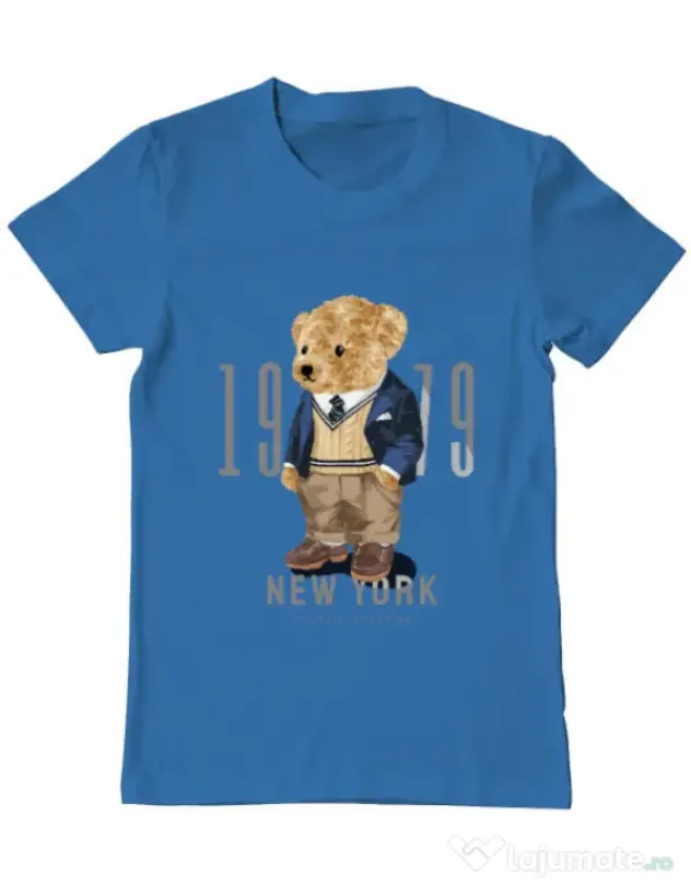 Tricou personalizat barbat Classic Academy Albastru azuriu