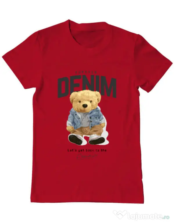 Tricou personalizat barbat Forever Denim Rosu