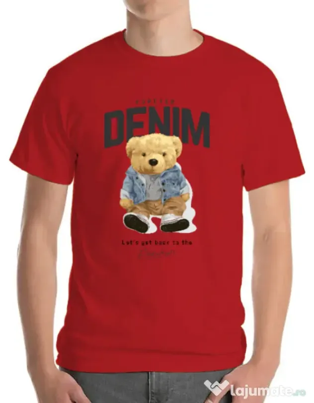 Tricou personalizat barbat Forever Denim Rosu