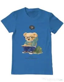 Tricou personalizat barbat Just Stay Curious Albastru azuriu