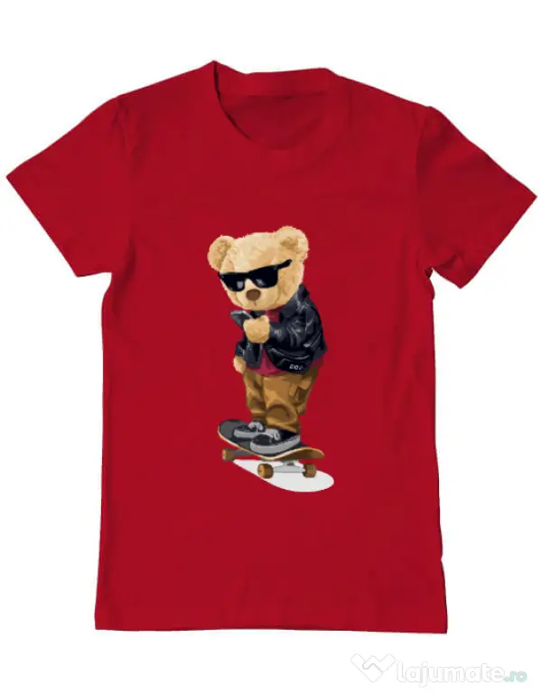 Tricou personalizat barbat Skate Rosu