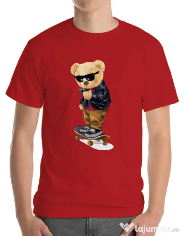 Tricou personalizat barbat Skate Rosu