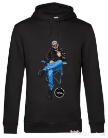 Hanorac barbat cu gluga Vladimir x Peace sign Negru