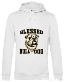 Hanorac barbat cu gluga BULLDOG 03 Alb