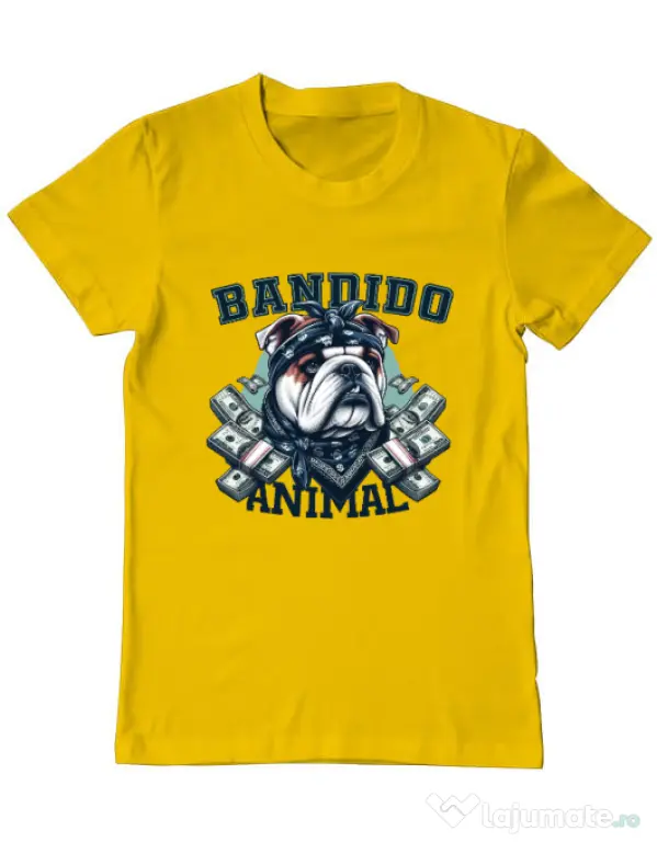 Tricou personalizat barbat BULLDOG 07 Galben
