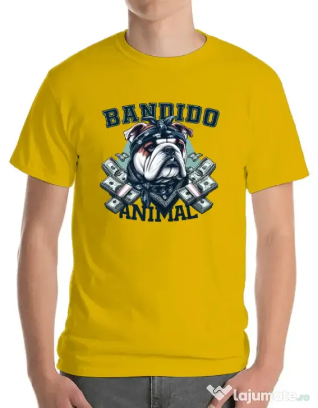 Tricou personalizat barbat BULLDOG 07 Galben