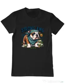 Tricou personalizat barbat BULLDOG 09 Negru