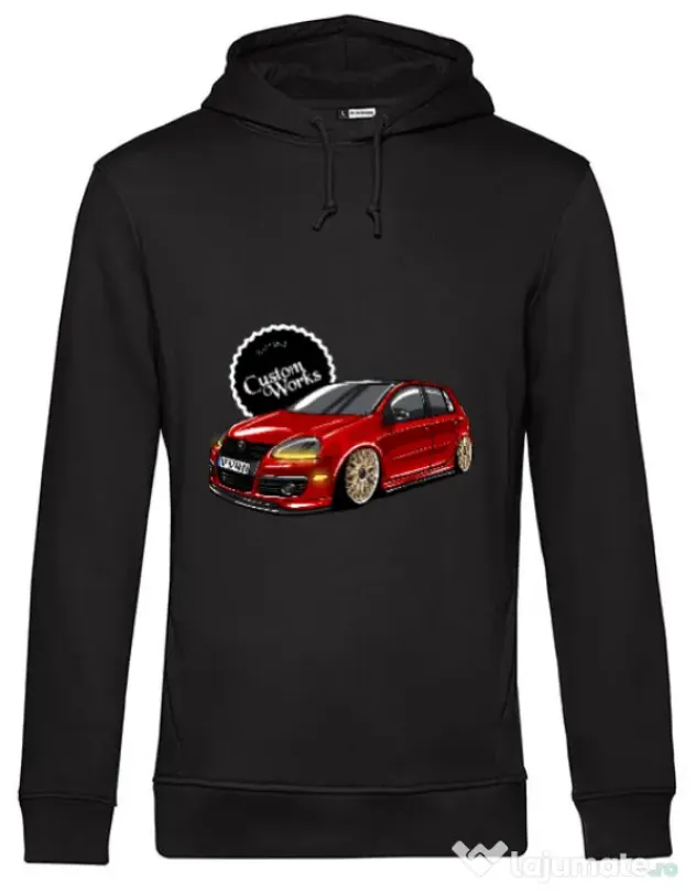 Hanorac barbat cu gluga Mandache - Mk5 GTi Negru