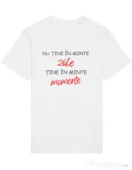Tricou STANLEY STELLA barbat Nu Tine Minte Zile | CreativeSheep Alb