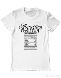 Tricou personalizat barbat Zodiac | Vărsător Alb