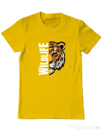 Tricou personalizat barbat WildLife (dark) Galben