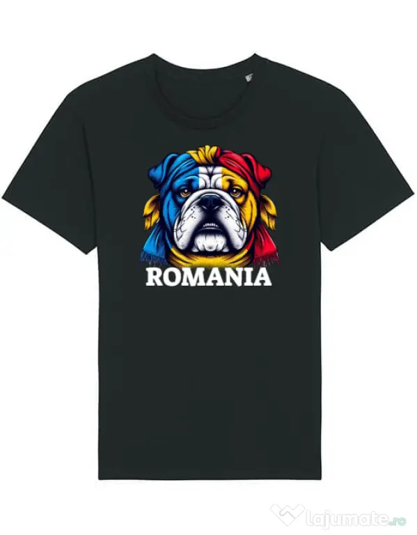 Tricou STANLEY STELLA barbat BULLDOG ROMANIA Negru