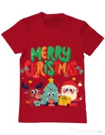 Tricou personalizat barbat oversize Hei, prietenii mei de Crăciun! Rosu