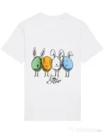 Tricou STANLEY STELLA barbat Easter friends Alb
