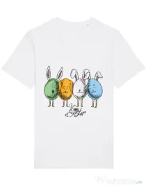 Tricou STANLEY STELLA barbat Easter friends Alb